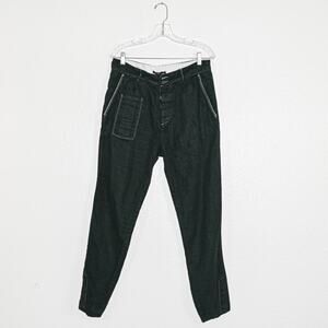 DIESEL Black Gold Men's Black Faded trouser pants Size 48 32w